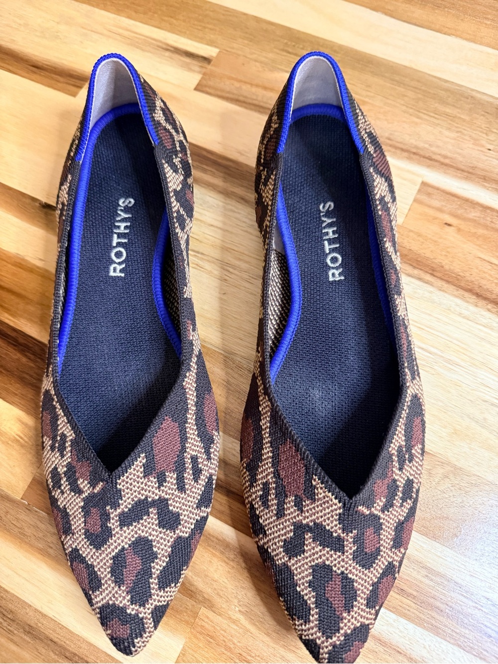 Rothy's Leopard-Print Pointed Flats 2 insoles animal print coquette girlhoodcore